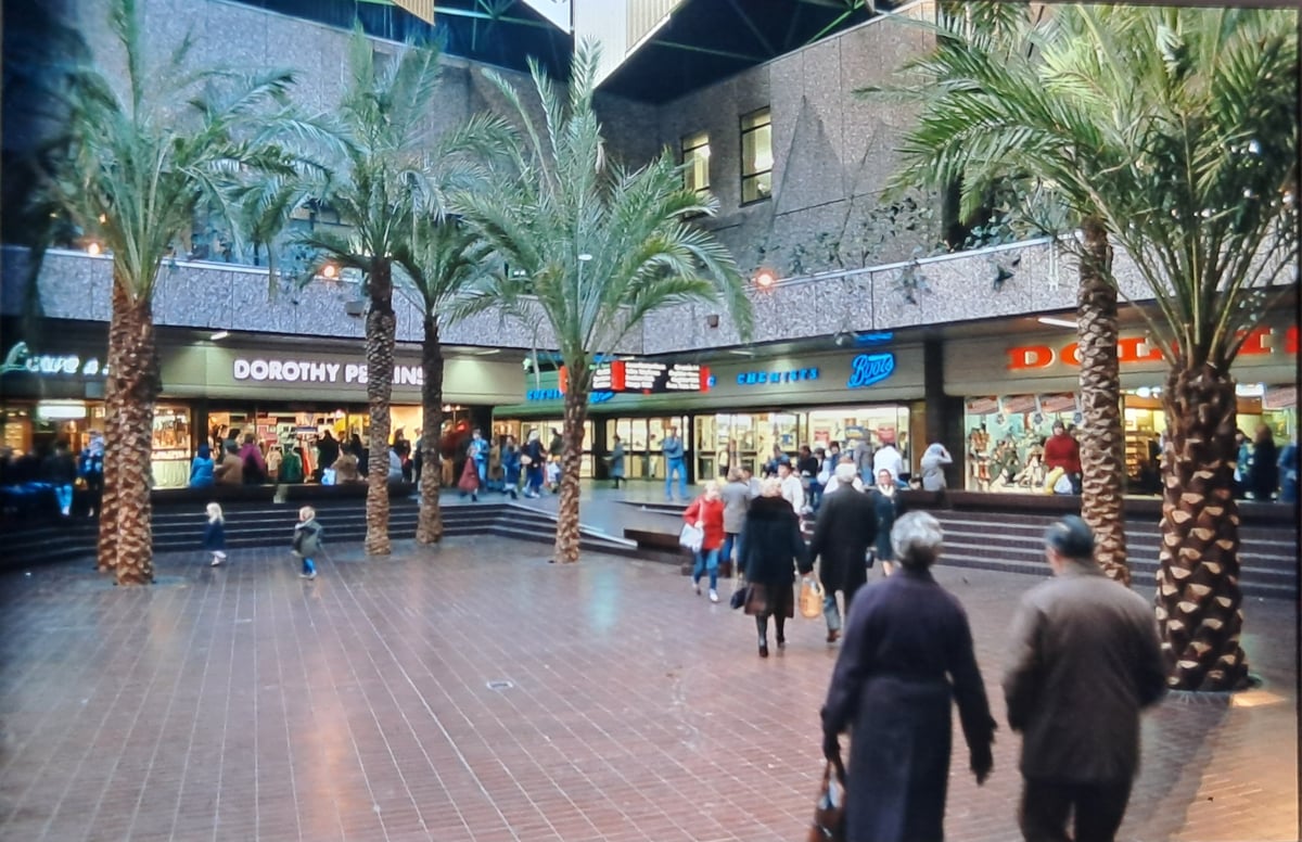 Kingfisher Centre in Redditch marks 50 years in pictures & palm trees